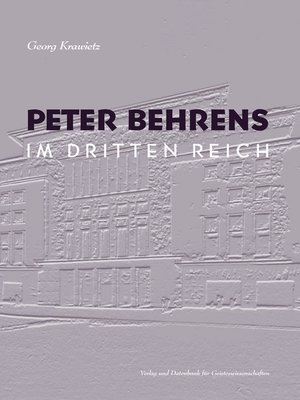 cover image of Peter Behrens im Dritten Reich